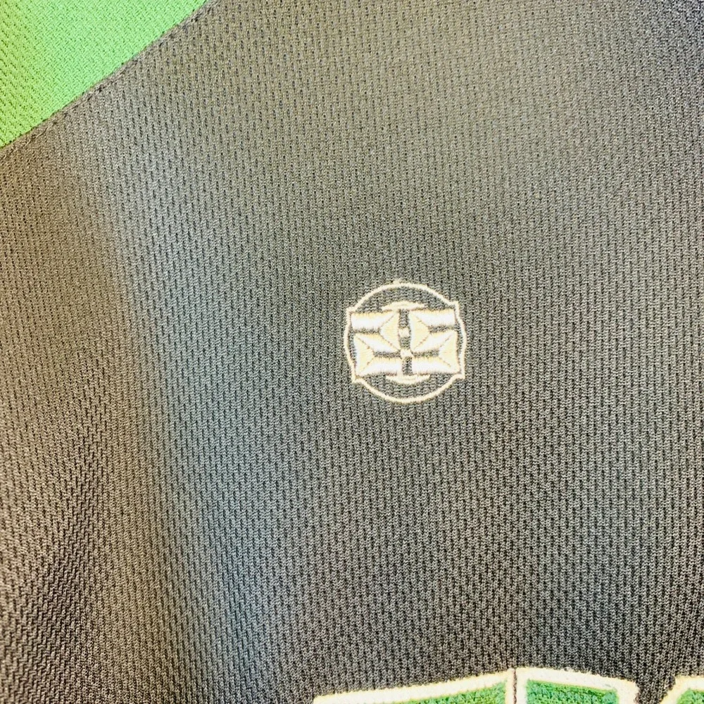 Tigers Quarter Zip Pullover Mens Large Green Gray Athletic‎ Jacket #13
